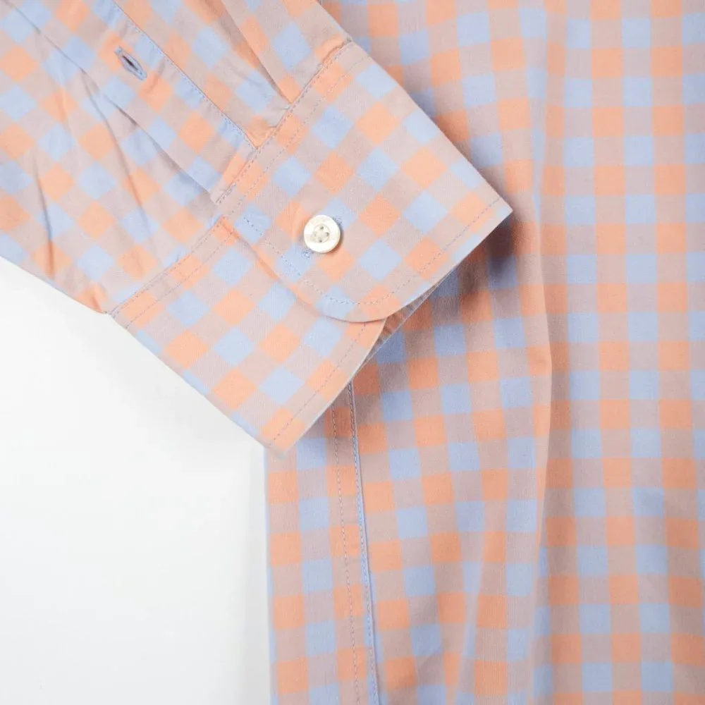 J. CREW Quality Woven Shirts Tailored by J.Crew light blue peach shirt s…